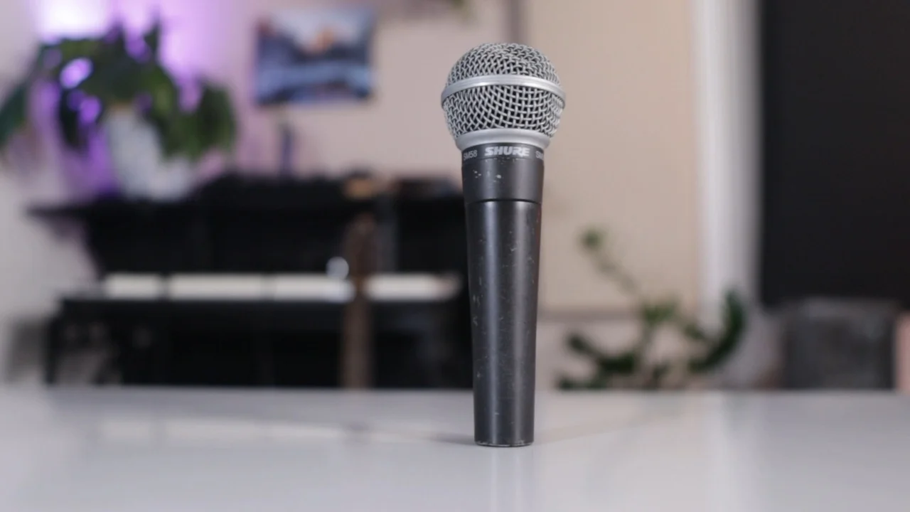 Shure SM58 dynamic microphone, a classic workhorse in the dynamic mic shootout